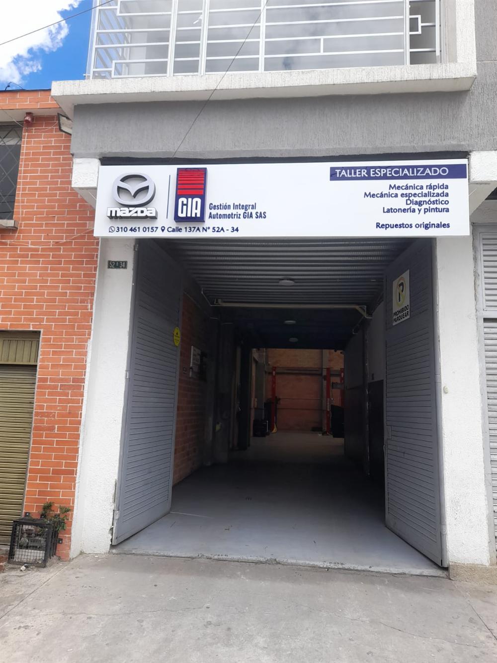 Fachada de GIA Prado Spring Mazda, Calle 137A No. 52A-34, Bogotá